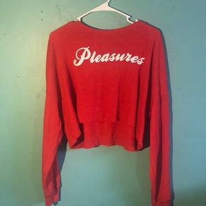 pleasures cropped long sleeve